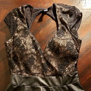 Leather & Lace Dress